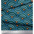 thumbnail image 3 of Soimoi Tissu Poly Georgette Écailles Géométriques Tissu Imprimé 1 Yard 42 Pouces de Large, 3 of 3