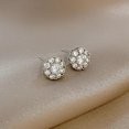 thumbnail image 4 of HOARBOEG Boucles d'Oreilles pour Femmes Pendentif Rond en Zircon Collier Ornement Bijou, 4 of 8