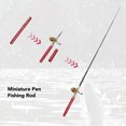 thumbnail image 4 of Canne à Pêche Miniature Stylo Canne à Pêche Compacte de Poche Canne à Pêche Portable avec Moulinet Roue Hameçons Ligne pour Amateurs de Pêche en Plein Air, 4 of 7