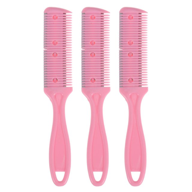 Lot de 3 Tondeuses à Cheveux Double Face, Peigne avec Lame en Acier Inoxydable