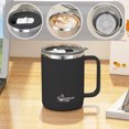 thumbnail image 5 of RKSTN coffee mug Stainless Steel Water Cup With Lid Double Layer Insulated Sealed Leakproof Office Vacuum Cup Coffee Cup Tea Cup 500ml Push Lid, 5 of 5