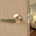 thumbnail image 4 of of Lever Keyed Entry Door Lever Handle Lock Universal Door Knob Hardware Nickel Brushed Color (MRCA), 4 of 5