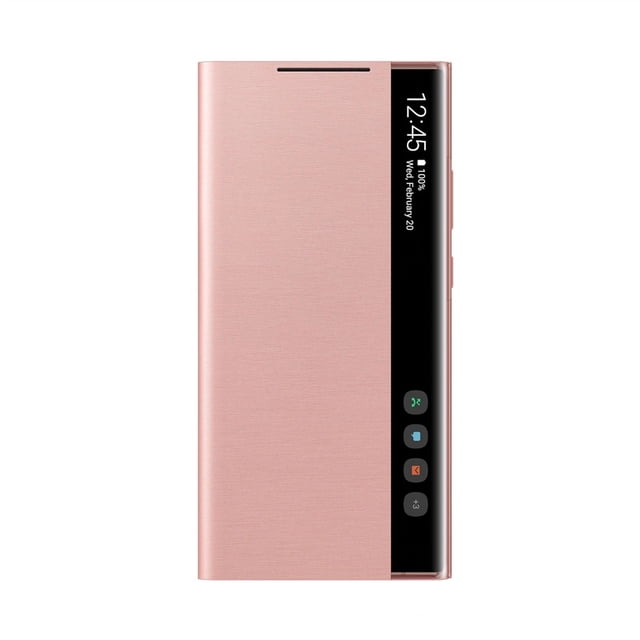 JFBUJC Apply to Samsung Mirror Smart View Flip-Free Answering Cover for Galaxy Note 20 / Note20 Ultra 5G Phone LED Cover S-View Cover EF-ZN985 mobile phone case