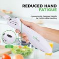 thumbnail image 3 of NutriChef 2 Blade Serrated Electric Kitchen Knife w/ Butcher Block Storage Tray, 3 of 7