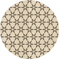 thumbnail image 1 of Ahgly Company Tapis Rond Lavable en Machine Intérieur Transitionnel Marron, 8 Pieds Rond, 1 of 7