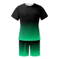 thumbnail image 3 of Men's Suits Contemporary Fashion Two-Piece Set Featuring 3D Digital Print Short Sleeve Top and Matching Shorts for Everyday Comfort and Style, 3 of 4