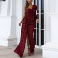 thumbnail image 1 of UPPADA Robe de Cocktail pour Femmes à Manches Longues Robe d'Invitée de Mariage Fente Latérale Jolie Robe Formelle Évasée Robe Taille Haute Robe de Fête Robe de Bal Robe de Cocktail, 1 of 7