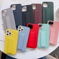 thumbnail image 2 of JilgTeok 2 Packs Phone Case with Handle Shockproof Protective Cover Wireless Charging Compatible Anti-Slip Grip, Stylish PC Hard Back fits for iPhone 12 Pro Max, 2 of 4