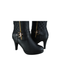 thumbnail image 5 of Bottes à Talons Hauts à Fermeture Éclair à Bout Rond Décontractées pour Femmes Dames Mode (Noir, 8), 5 of 5