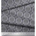 thumbnail image 2 of Soimoi Cotton Poplin Fabric Floral Block Decor Fabric Printed Yard 42 Inch Wide, 2 of 3