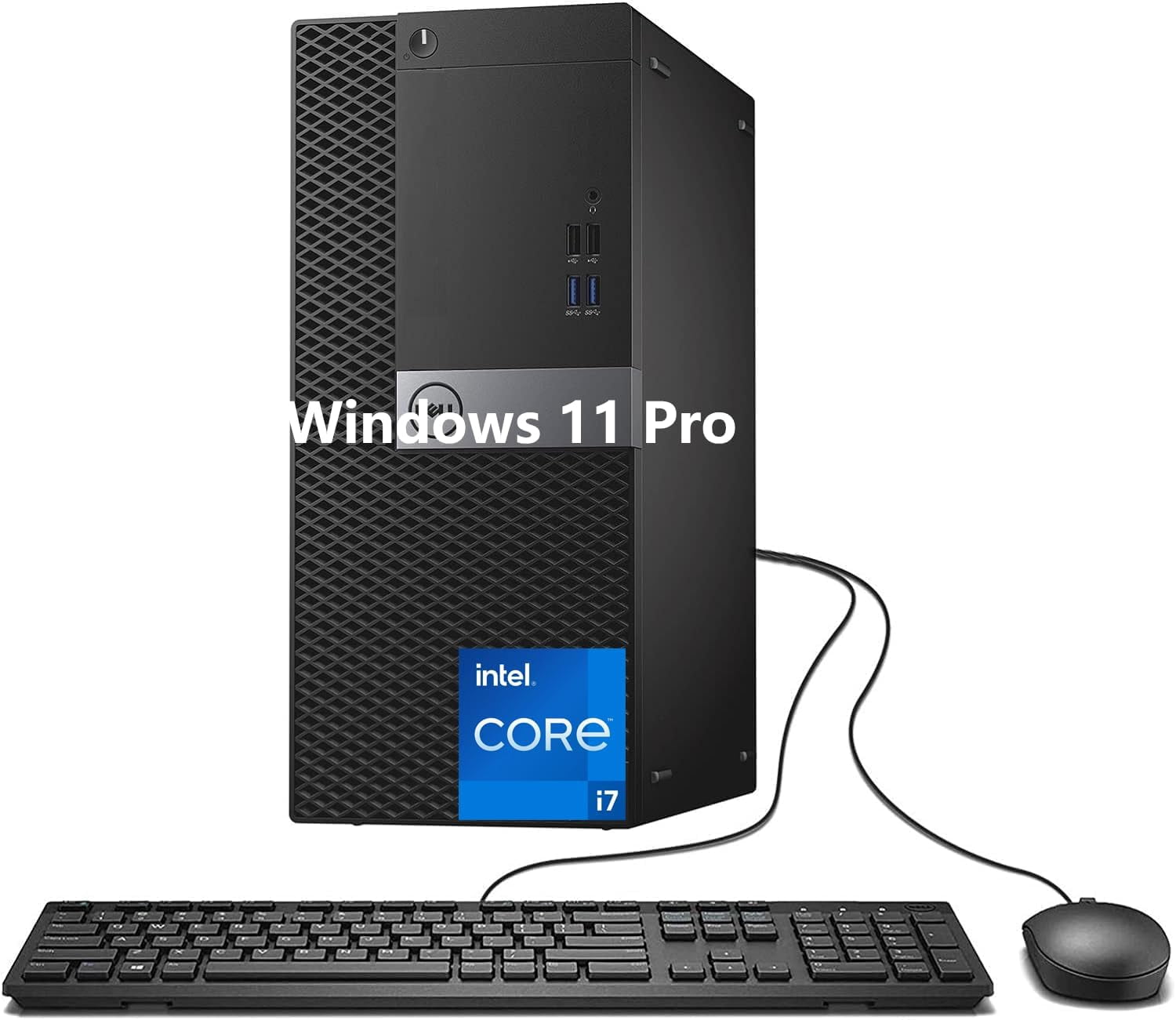 Dell Optiplex Tower Desktop Pc Computer Intel Core i7 Processor upto 4.0Ghz 16GB DDR4 RAM 256GB SSD HDMI Windows 11 Pro WiFi Bluetooth Refurbished