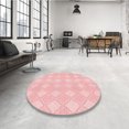 thumbnail image 4 of Ahgly Company Machine Washable Indoor Rectangle Transitional Pastel Red Pink Area Rugs, 8' x 12', 4 of 7