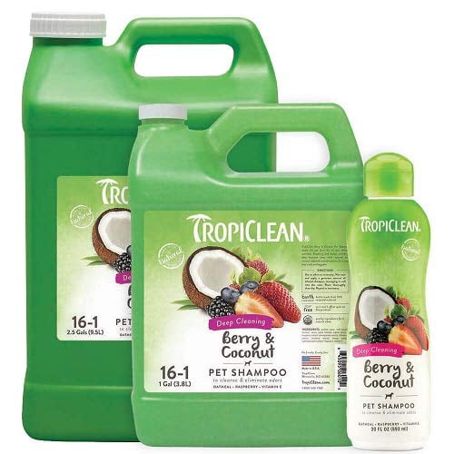 MPP Dog Deep Cleaning Gentle Shampoo Berry Coconut Coat Shine Detangler Pick Size (2.5 Gallon)