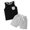 Grey, variant on Yammkia Tanks for Boys Boys Summer Clothes 2 Piece Sleeveless Tank Tops Workout Casual Shorts Set Summer Outfits for Teen Boys(Orange,2-3 Years)