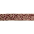 thumbnail image 1 of Northlight Burgundy Red and Gold Damask Christmas Wired Craft Ribbon 2.5" x 16 Yards, 1 of 3
