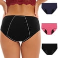 thumbnail image 2 of Culottes Menstruelles pour Femmes Flux Abondant, Culottes Réutilisables Anti-Fuites Post-Partum pour Incontinence Menstruelle 3 Pcs, 2 of 8