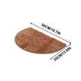 thumbnail image 2 of Half Round Water Absorbing Non-Slip Carpet Mat for Bathroom and Bedroom 40x60cm Soft Microfiber Area Rug with Rubber Backing Easy Care and Stylish Design, 2 of 6