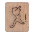 thumbnail image 3 of Leather Cutter, Simple Operation Punch Mould Durable Alloy Steel Birch Clean Cut Edge 72x50mm Tiger Shape  for Paper, 3 of 7