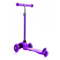 thumbnail image 2 of Rugged Racer Mini Deluxe 3 Wheel Kick Scooter with Led and Adjustable Height with Purple Design, 2 of 8
