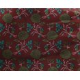 thumbnail image 4 of oneOone Georgette Viscose Fabric Leaves & Floral Block Decor Fabric Printed BTY 42 Inch Wide, 4 of 4