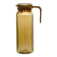 thumbnail image 1 of Tumotour Cold Water Kettle Plastic Striped Transparent Cool Tea Kettle Restaurant Hot And Cold Milk, 1 of 6