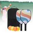 thumbnail image 2 of Ensemble de 2 Palettes de Pickleball, Inclus 2 Raquettes Légères, 4 Balles d'Extérieur, 1 Sac de Transport, 2 of 7