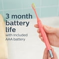 thumbnail image 2 of Philips One by Sonicare Battery Toothbrush, Miami Coral, HY1100, 2 of 9