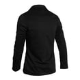 thumbnail image 2 of INSPIRE CHIC Men's Notched Lapel Long Sleeve Knit Blazer with Pockets, 2 of 8