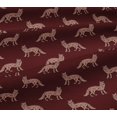 thumbnail image 5 of oneOone Viscose Jersey Fabric Fox Block Print Fabric By The Yard 60 Inch Wide, 5 of 5