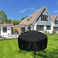 thumbnail image 3 of Housse de Barbecue 44 Pouces avec Cordon Imperméable Anti-Poussière pour Fumoir Rond à Gaz Charbon Extérieur, 3 of 7