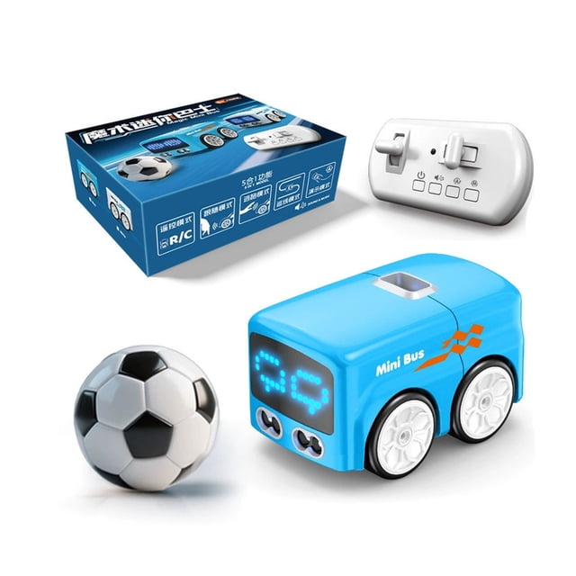 SSZMDLB Jouet Interactif Mini Autobus Intelligent, Voiture à Induction Télécommandée pour Enfants, Voiture Robot Suivant les Gestes, Véhicule Jouet pour Éviter les Obstacles, Voiture RC Rechargeable par USB, Voiture Jouet de Bureau pour Enfants