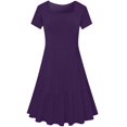 thumbnail image 3 of Ovzne Robes pour Femmes 2025 Robe de Plage Robes Unies pour Femmes Été Décontractée Sans Manches Plissée à Nouer devant Plissée Mini Robe d'Été Robe de Plage Vacances avec Poche Robe pour Femmes Courte P, 3 of 6