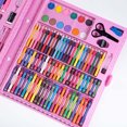 thumbnail image 2 of Pink Complete Creative Drawing Kit 150 Pieces Art Supplies For Students, 2 of 5