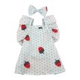 thumbnail image 4 of CBFFDC Dog Princess Dress Soft Breathable Dog Clothes Exquisite Floral Print Sleeveless Design Washable with Adjustable Knot, 4 of 7