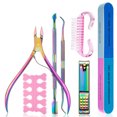 thumbnail image 1 of 7 Pcs Manicure Tool Kit Nail Tool Sets Multifunctional Professional Stainless Steel Nail Care Tools, 1 of 12