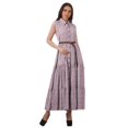 thumbnail image 1 of Moomaya Robe d'Été Sans Manches Chemise à Boutons Tenues Décontractées Femmes Grande Taille, 1 of 4