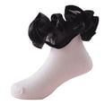 thumbnail image 1 of Kids Sock for Toddlers White Floor Socks with Lace Ripple and Adorable Ruffle for Little Girls, 1 of 5