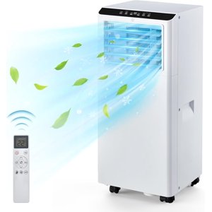 Portatif Air Conditionneurs 8000 BTU, 3-In-1 portatif AC L'unité se refroidit jusqu'à 350 Ft Sq avec déshumidificateur, ventilateur, mode refroidissement & Kit de fenêtre, chambre Air Conditionneur Portable pour Chambre, Salon, Bureau