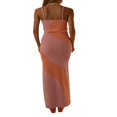 thumbnail image 3 of MesaSe Femmes Sans Manches Tricoté Longue Robe Cravate Teinture Spaghetti Sangle Backless Fronde Maxi Robes, 3 of 6