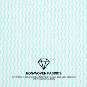 GAXIRE 50Pcs Kitchen Dish Cloths Green Reusable Paper Towels with High Water Absorption