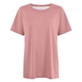 thumbnail image 3 of WILLBEST T-Shirt Basique Femmes Femmes Col Rond Ajusté Chemise Hauts Basiques Manches Courtes T-Shirt d'Été Hauts T-Shirt Classique Tee, 3 of 3