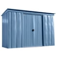 thumbnail image 1 of Arrow Classic Steel Storage Shed, 10x4, Gris bleu, 1 of 7