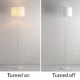 thumbnail image 4 of Susuzi Lampe sur Pied Blanche pour Chambre et Salon, Lampes Traditionnelles à Intensité Réglable - Ampoule Incluse, 4 of 6