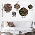 thumbnail image 4 of Designart "Rustic Brick Wall Allure" Abstract Metal Wall Art Set Of 5 - Brown Large Metal Wall Art Set, 4 of 6