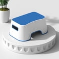 thumbnail image 5 of Mainstays Kids Blue/White Step Stool, 77 lbs Weight Capacity, 5 of 5