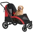 thumbnail image 1 of PawHut Pet Stroller Dog Stroller for Small to Large Cats, Black, 1 of 10