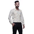thumbnail image 4 of BESTMAN Chemise Décontractée Imprimée pour Hommes Coupe Ajustée à Boutons Manches Longues, 4 of 5