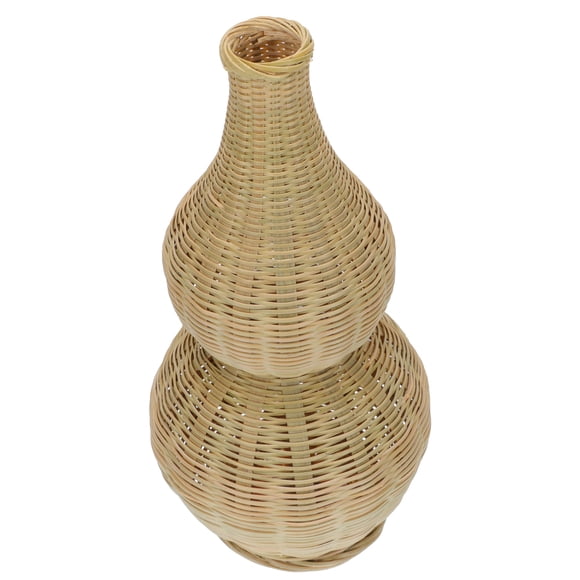 KAKOWELY Pot de Fleurs en Bambou 1 Pce Panier de Rangement Délicat Contenant de Fleurs Créatif Panier Tressé en Bambou 10,24 Pouces X 3,35 Pouces X 3,35 Pouces