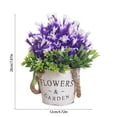 thumbnail image 3 of Aodebiao Small Fake Flowers Plants Mini Artificial Potted Plants for Table Desk Home Bathroom Office Decor, 3 of 6