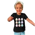 thumbnail image 4 of Penkiiy T-Shirts de Pâques pour Enfants Garçons Filles Mode Œufs de Pâques Imprimé Col Rond Manches Courtes 11 Ans Noir, 4 of 4